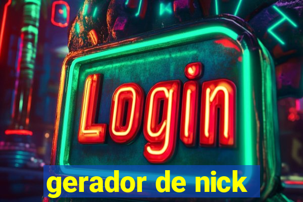 gerador de nick